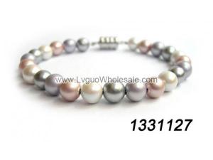 Magnet Clasp - 18cm Hematite Stone Beaded Bracelet